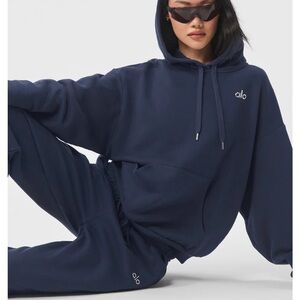 Alo SET of Accolade Hoodie + Sweatpants (Navy)